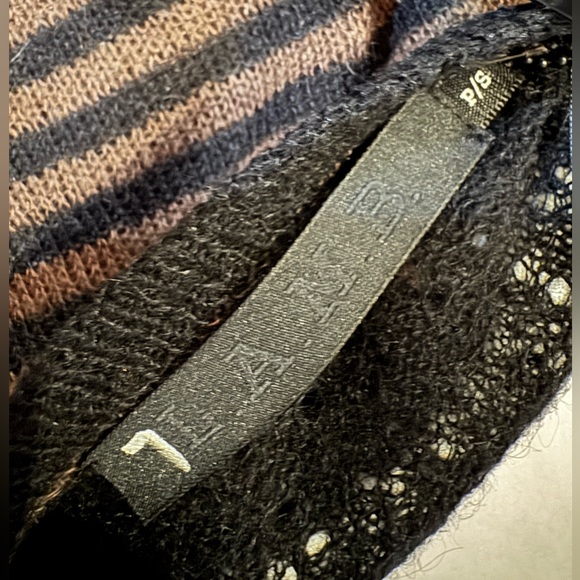 L.A.M.B Gwen Stefani mohair wool stripe sweater - small - Picture 3 of 6